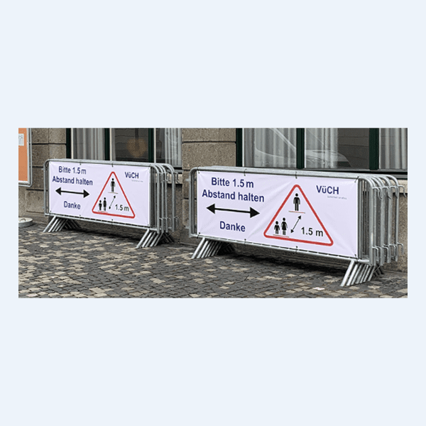 Blachen für Personenabsperrgitter - Bild 1