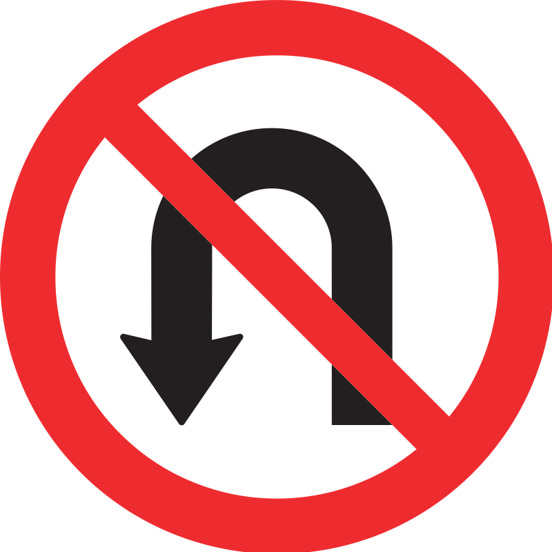 Wenden verboten 40 cm