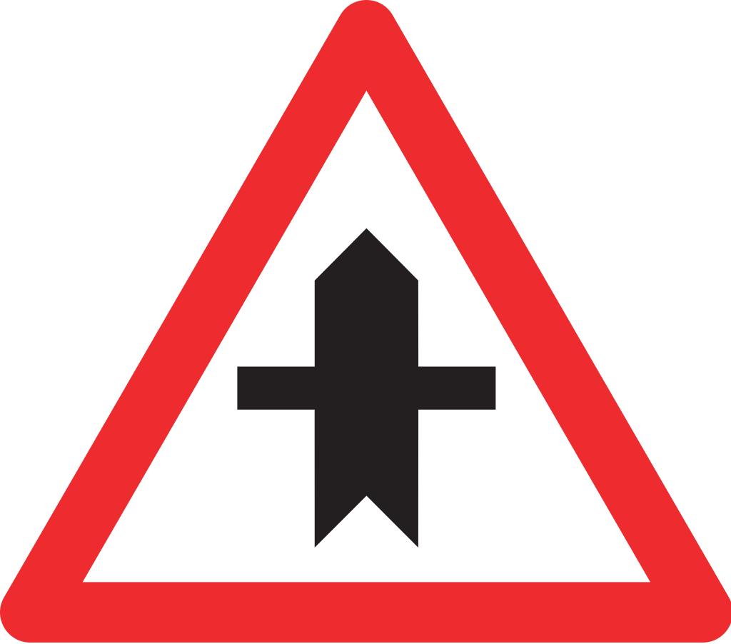 Verzweigung mit Strasse ohne Vortritt 50 cm