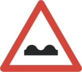 Unebene Fahrbahn 50 cm
