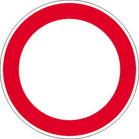 Signal "Fahrverbot" 60cm