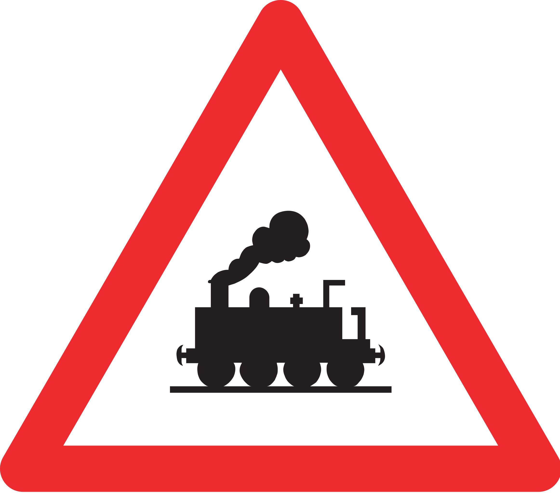 Bahnübergang ohne Schranken 74 cm