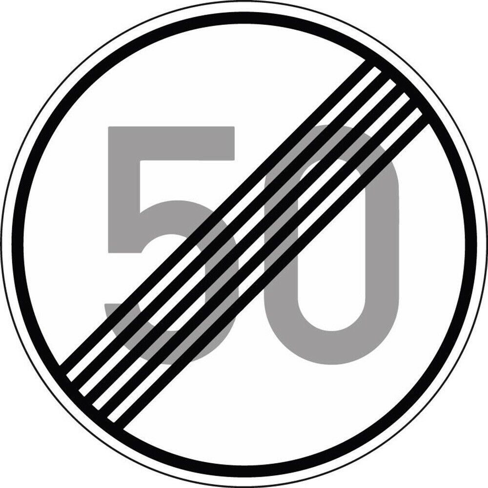 Ende Höchstgeschwindigkeit "50"