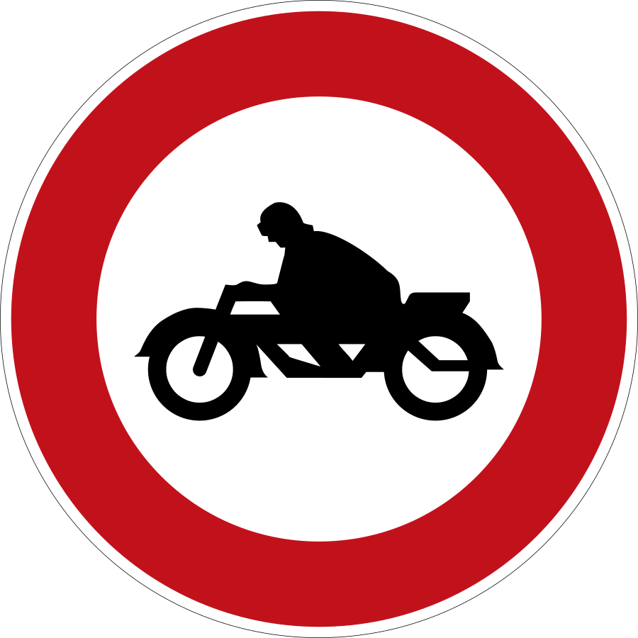 Verbot für Motorfahrräder 80 cm
