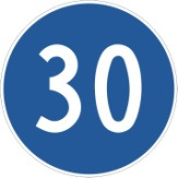 Mindestgeschwindigkeit 80 cm