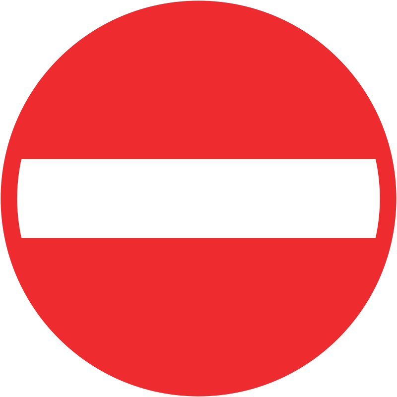 Einfahrt verboten 40 cm