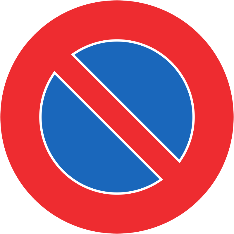 Parkieren verboten 40 cm
