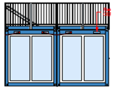 Eventcontainer – Aufbau aus 2 Containern