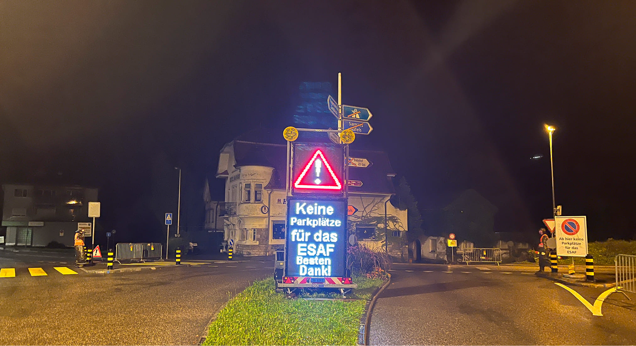 Verkehrslenkung am ESAF Glarnerland+